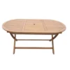 Gardenia Tavolo pieghevole in acacia 160x85x75 cm