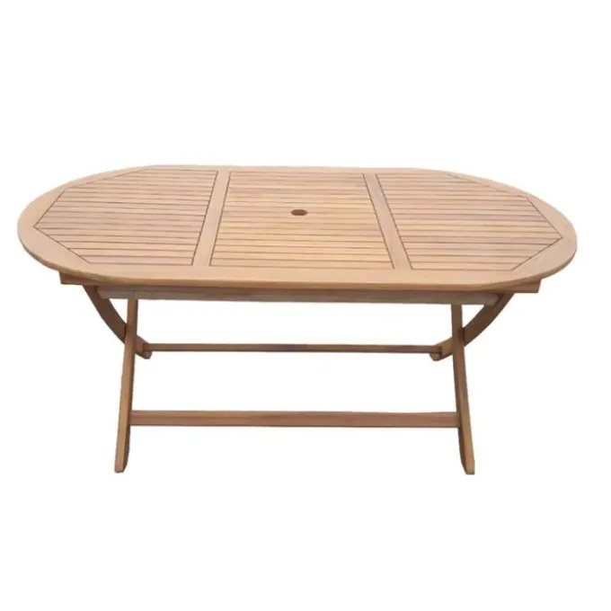 Gardenia Tavolo pieghevole in acacia 160x85x75 cm