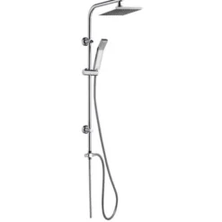 Gedy Colonna doccia g-easy acciaio inox, asta regolabile 100 cm con doccetta monogetto, cromata