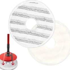 Gloxy 2 panni ricambio spin mop rotante cod. 9230864