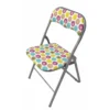Gloxy Sedia pieghevole polo acciaio e pvc pois colorati
