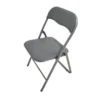 Gloxy Sedia pieghevole polo acciaio e pvc pois grigio