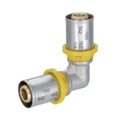 Gomito doppio interm.16x16 x multistrato gas