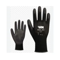 Guanti rock-mix palmo in polietilene nero tg.xxl