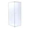 Idrak Box doccia modello altea, vetro in cristallo trasparente 4 mm, 80x80xh.185 cm