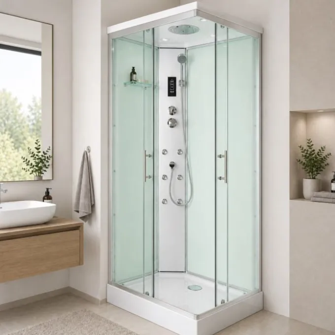 Idrak Cabina doccia idromassaggio modello manu, 90x70xh.215 cm