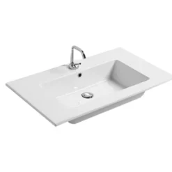 Idrak Lavabo in ceramica, 80x45 cm per MOBILE ENEA