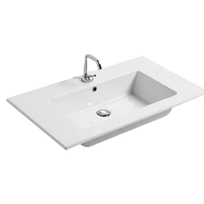 Idrak Lavabo in ceramica, 80x45 cm per MOBILE ENEA