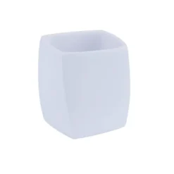 Idrak Portaspazzolino 10x6,3x11,5cm square poliresina