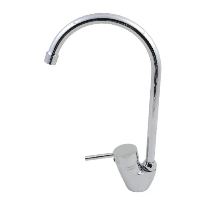 Idrak Rubinetto erica, miscelatore per cucina, cartuccia 40 mm, finitura cromata