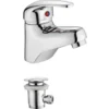 Idrak Rubinetto laura, miscelatore per lavabo, cartuccia 40 mm, cromato