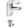 Idrak Rubinetto miscelatore lavabo serie anotny, finitura cromo, cartuccia ceramica mm 40