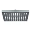 Idrak Soffione doccia quadro 1 getto 20x20cm cromo