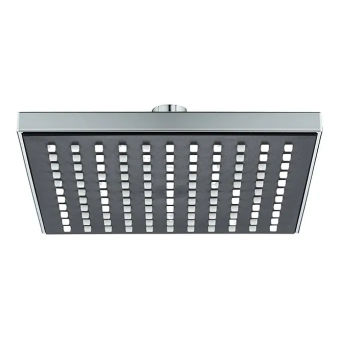 Idrak Soffione doccia quadro 1 getto 20x20cm cromo