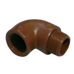 Idrobric gomito 90° in pp marrone Ø 3/4 mf