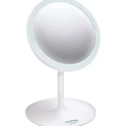 Innoliving Specchio luminoso girevole, illuminazione led, diametro 15 cm