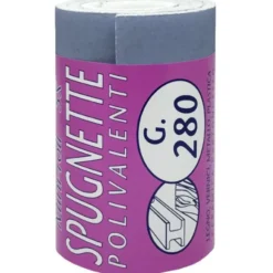 Iq2 tools Carta abrasiva, minirotolo, spugna soft, grana 280, 5 pretagli