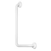 K design Corrimano in acciaio laccato a 90° destro bianco