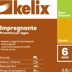 Kelix Impregnante kelix a solvente noce lt 2,5
