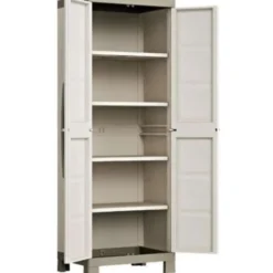 Keter Armadio alto in resina serie excellence, 2 ante + 4 ripiani, cm 65x45xh.182