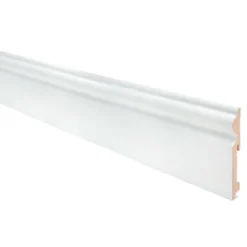 Kimono Battiscopa ducale mdf 15x115x2400mm colore bianco