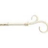 Kit bastone per tenda, in ferro, Ø 19/16 estensibile 120/210 cm, colore avorio