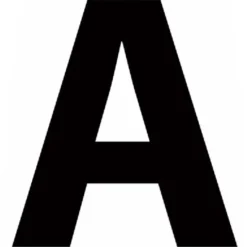Letterfix Carattere adesivo, h.30 mm, nero