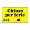 Letterfix Targa eco, chiuso per ferie
