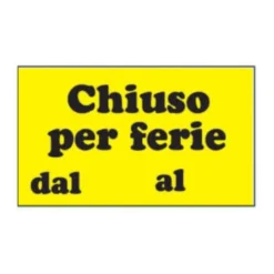 Letterfix Targa eco, chiuso per ferie