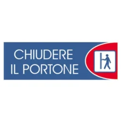 Letterfix Targhe logofix metal blu 6x18chiu.il portone n.734