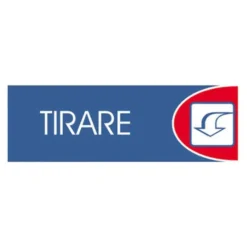Letterfix Targhe logofix metal blu 6x18tirare n.745