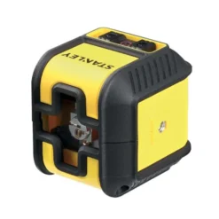 Livella laser cubix, raggio rosso, autolivellante, pulsante a tre posizioni, portata 12 mt, laser classe 2, rivestimento in gomma, incluso supporto multidirezionale quicklink, batterie alkaline, fodero, manuale