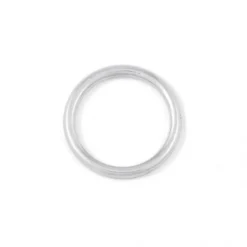 Masidef Anello tondo 4 x 25 mm saldato in acciaio inox a4 - aisi 316 - 4 pezzi