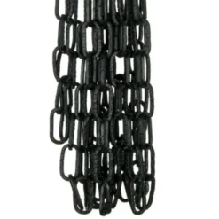 Masidef Catena decorativa pretagliata Ø 2 mm. in acciaio nero martellato 2,5 mt
