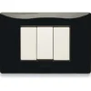 Master Placca mix nero panther 3 posti