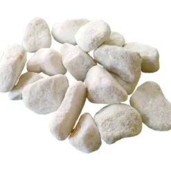 Mattoli Ciottolo marmo bianco carrara 20 kg, sezione 15-25 mm