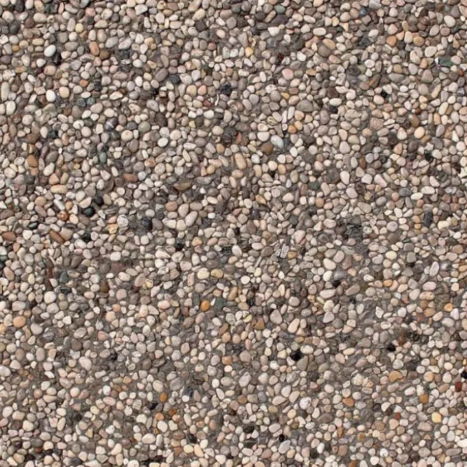 Mattoli Piastrella ghiaia lavata, cm 50x50x3,8, grigio/bianco