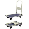 Mayota Carrello pieghevole in acciaio con pianale, portata massima 150 kg