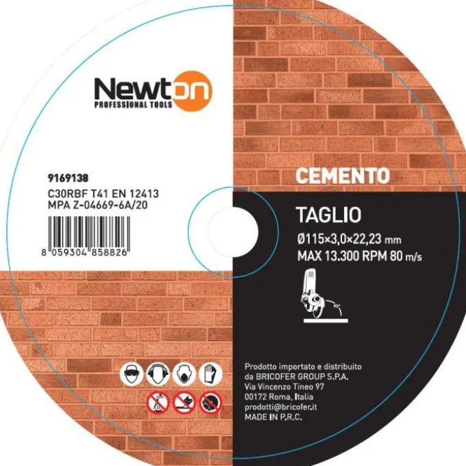 Mayota Disco da taglio 115x3.0x22.23 per cemento t41