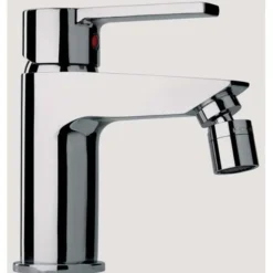 Paini Serie paris, miscelatore bidet, finitura cromata, cartuccia ceramica mm 35, piletta di scarico e raccorderia inclusa