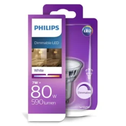 Philips lighting Led faretto in vetro 80w gu10 3000 dim 36°