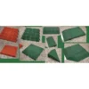 Piastrella modulare, areata e forata, in propilene, adatto per esterni e carrabile, cm 40x40xh.4,5, colore cotto