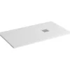 Piatto doccia in marmoresina 70x90x2.7 cm bianco