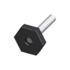 Piede di regolaz m8 pvc zinc nero