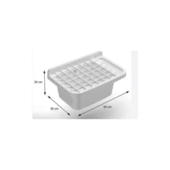 Pilozzo in plastica 50cm bianco con accessori