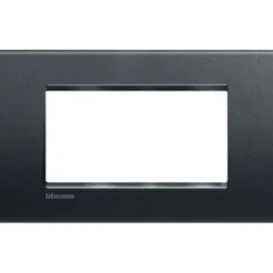 Placca 4 moduli living light classic antracite