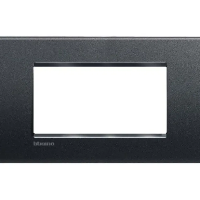 Placca 4 moduli living light classic antracite