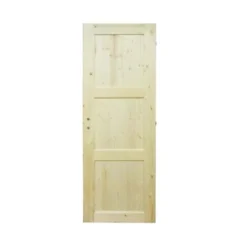 Porta scorrevole in abete grezzo rev.210x80 cm