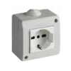 Presa schuko bipasso IP40 2 moduli