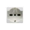 Presa schuko universale system, colore bianco